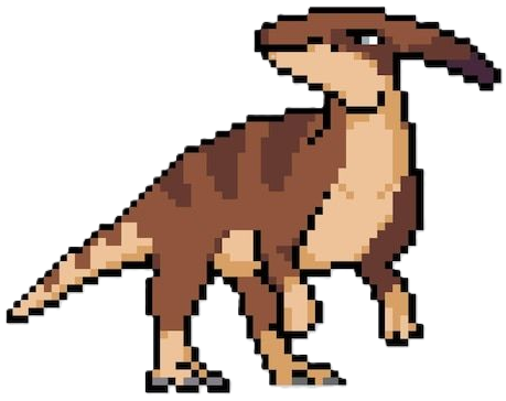 Parasaurolophus pixel art